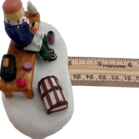 Vintage Lemax Christmas Village Suppertime Porcelain 1997 w/Box 73225 Park Bench - Picture 8 of 10